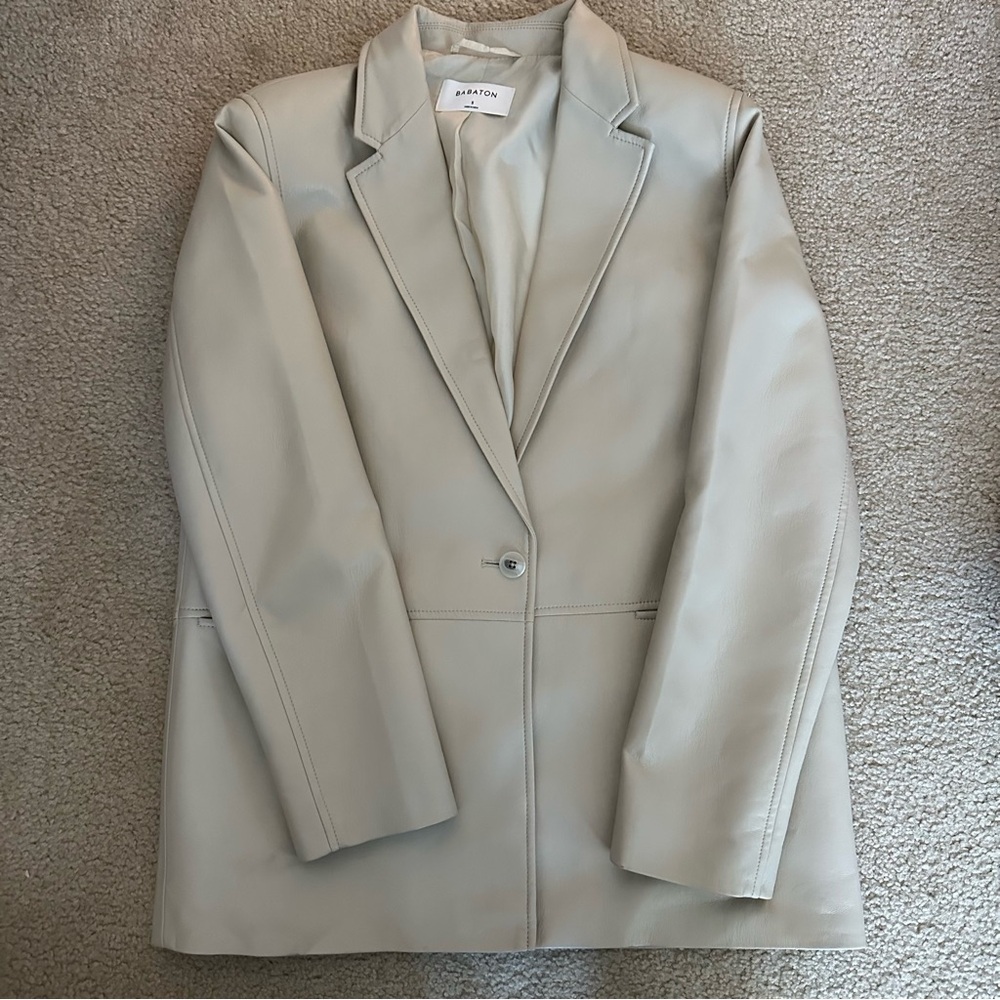 Aritzia Faux Leather Oversized Jacket